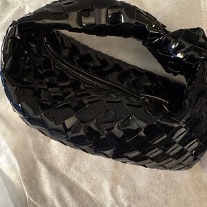 The Vault Label; Ross patent leather knot bag